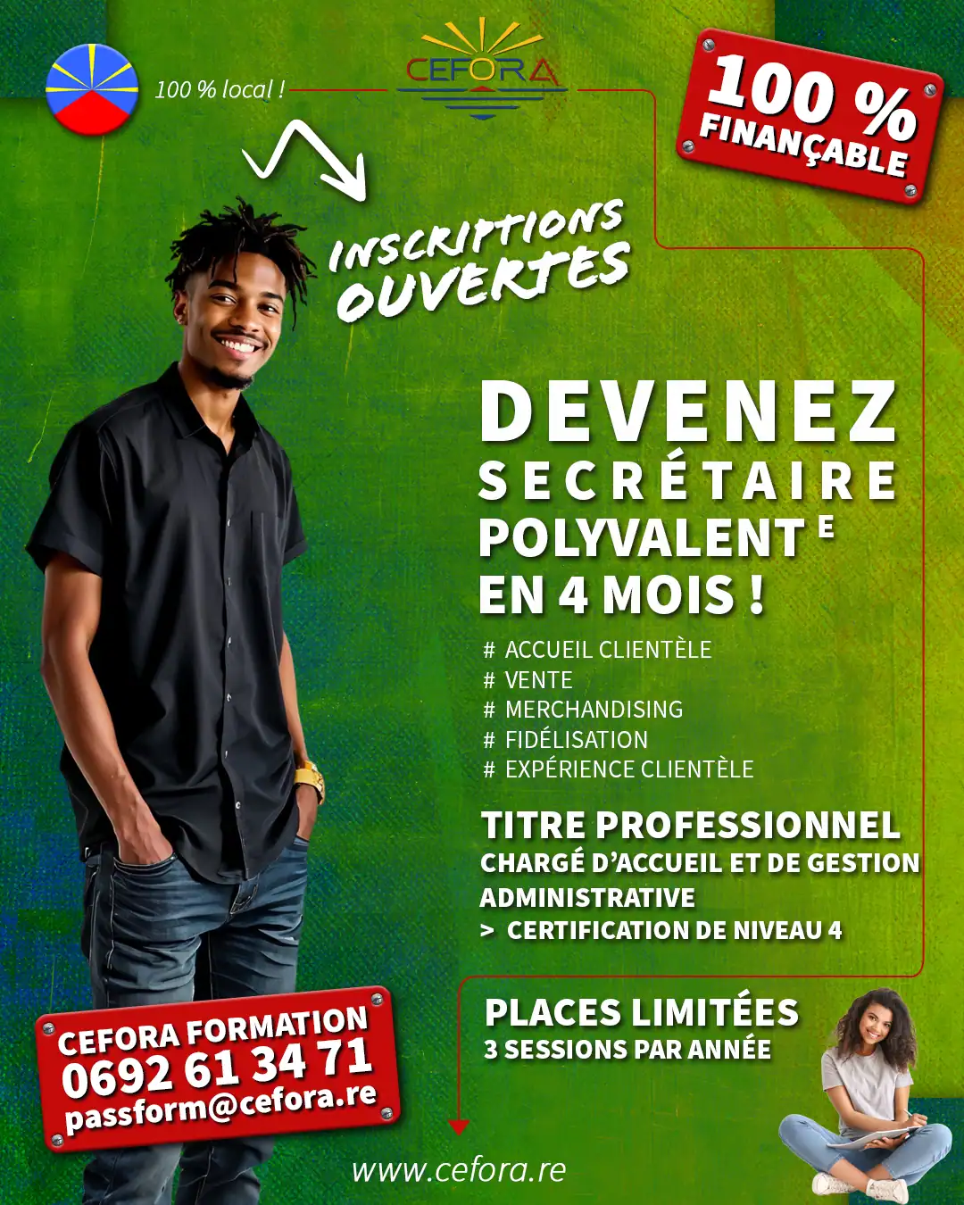 Chargé d&rsquo;Accueil et de Gestion Administrative – Pass Formation