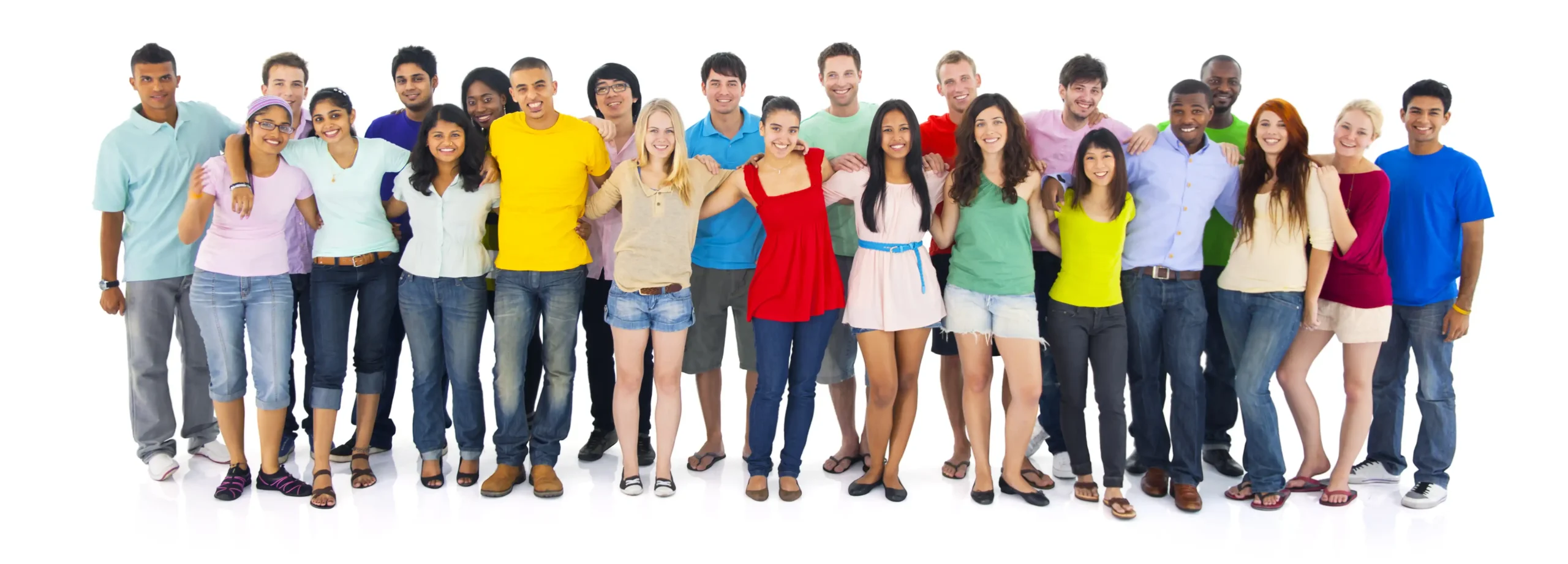 Groupe de jeunes apprentis représentant la mixité et le métissage au centre de formation CEFORA à La Réunion 974