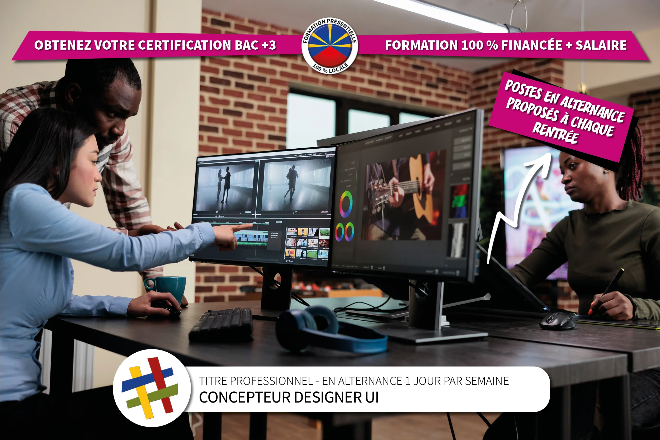 Devenir Designer ou Community manager en validant le titre professionnel de Concepteur Designer Interface Utilisateur en apprentissage au centre de formation CEFORA LE PORT 974